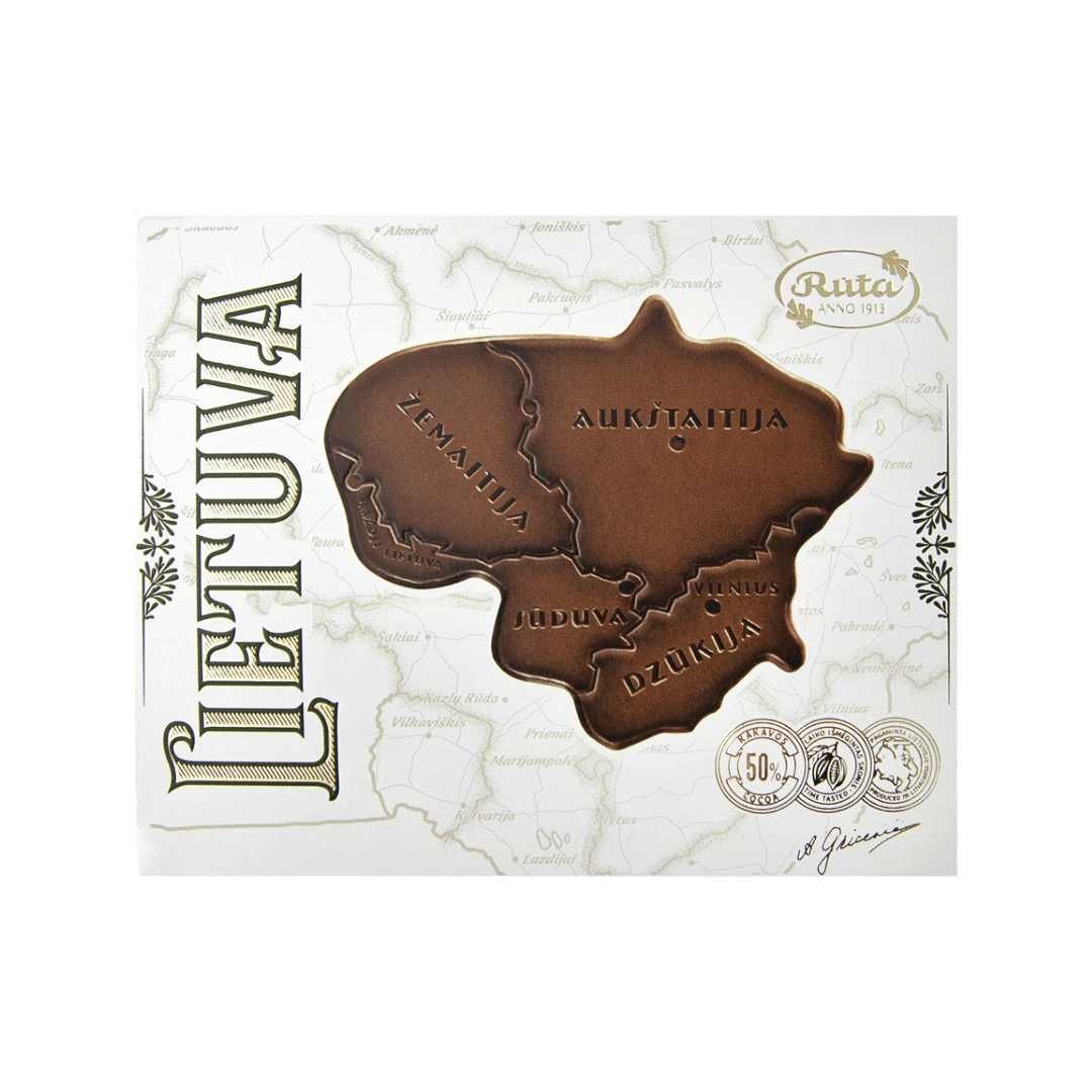 Juodasis šokoladas Lietuva, RŪTA, 42 g