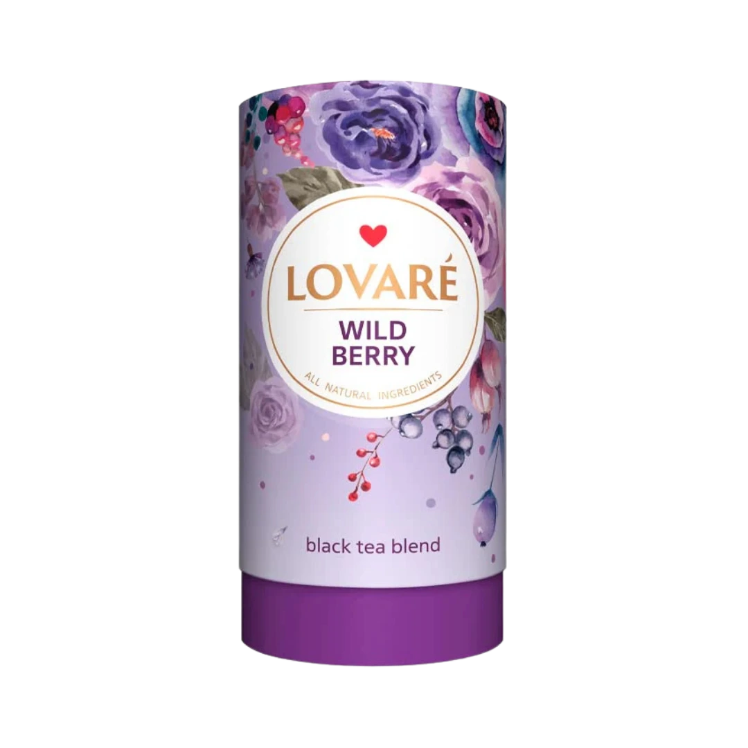 Juodoji arbata su miško uogomis WILD BERRY, LOVARE, 80 g