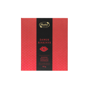 Juodojo šokolado (50 %) figūrėlės „Damos rinkinys“, 45 g
