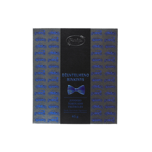 Juodojo šokolado (75 %) figūrėlės „Džentelmenų rinkinys“, 45 g