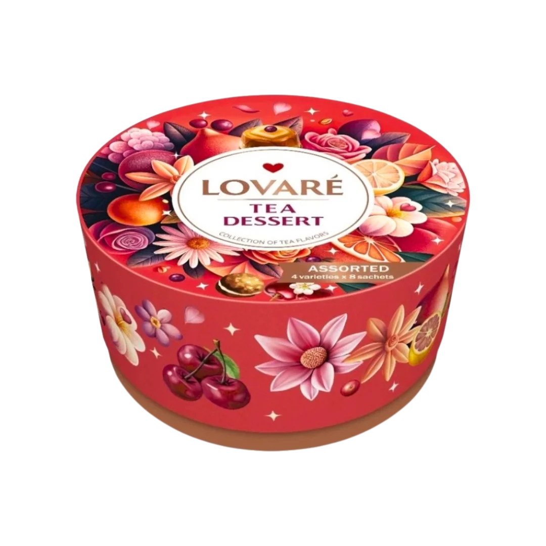 Juodosios arbatos rinkinys TEA DESSERT ASSORTED, LOVARE, 32 vnt