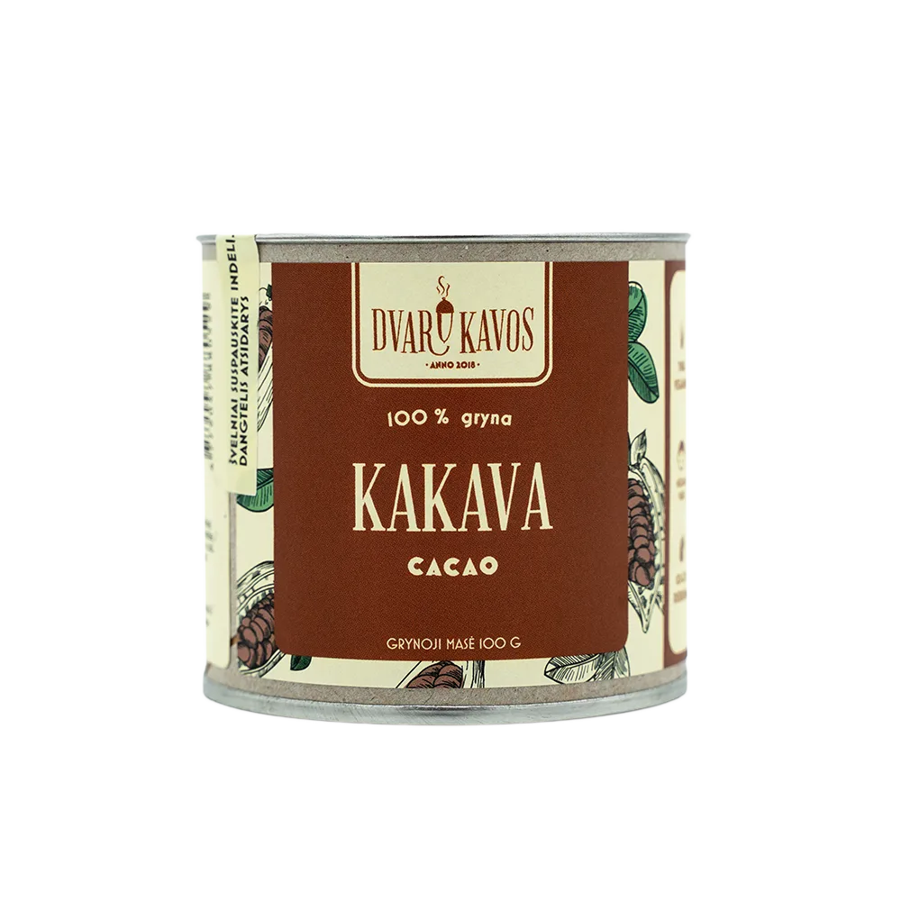 „Kakava“ – 100 % ekologiški Dominikos Respublikos kakavos milteliai be priedų.