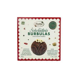 Karšto šokolado burbulas Rūta kalėdinėje pakuotėje