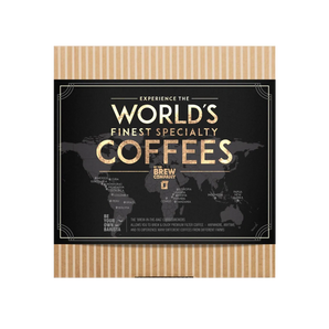 Kavos dovanų rinkinys Coffeebrewer World's Finest Specialty Coffees, THE BREW COMPANY dovanų dėžė su 5 pakeliais kavos bonboni kavos rinkinių pasirinkimas