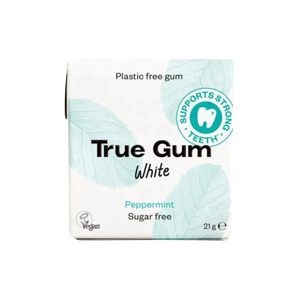Kramtomoji guma True Gum be cukraus white peppermint, 21g pakuotė