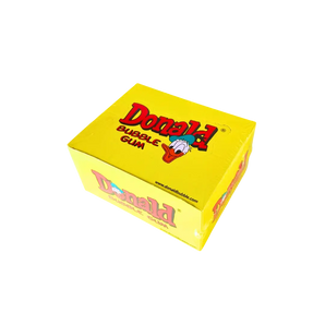 Kramtomoji guma Donald geltona dėžutė, tutti frutti skonio, 450 g, Bonboni kramtoma guma