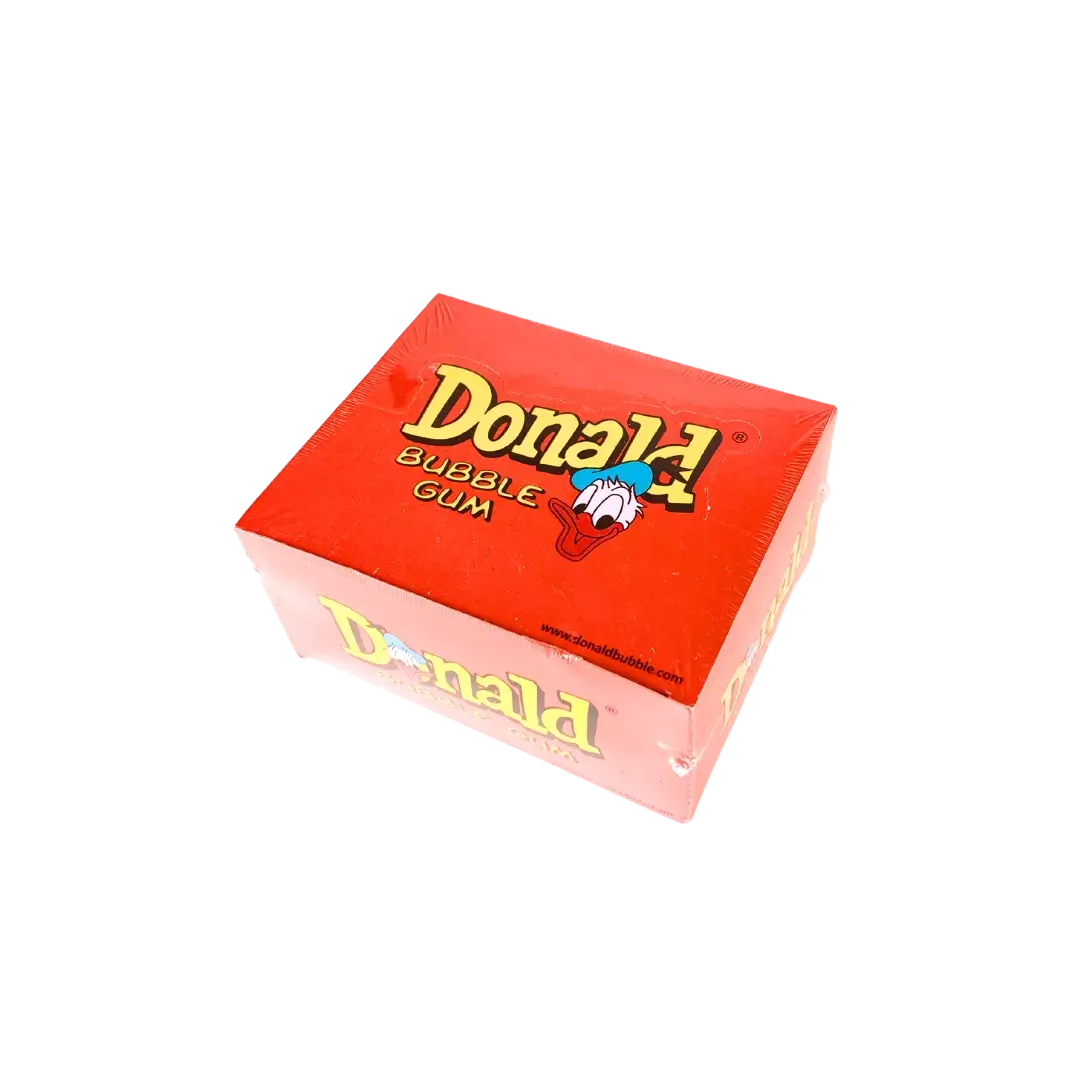 Kramtomoji guma Donald raudona dėžutė, tutti frutti skonio, 450 g, Bonboni kramtoma guma