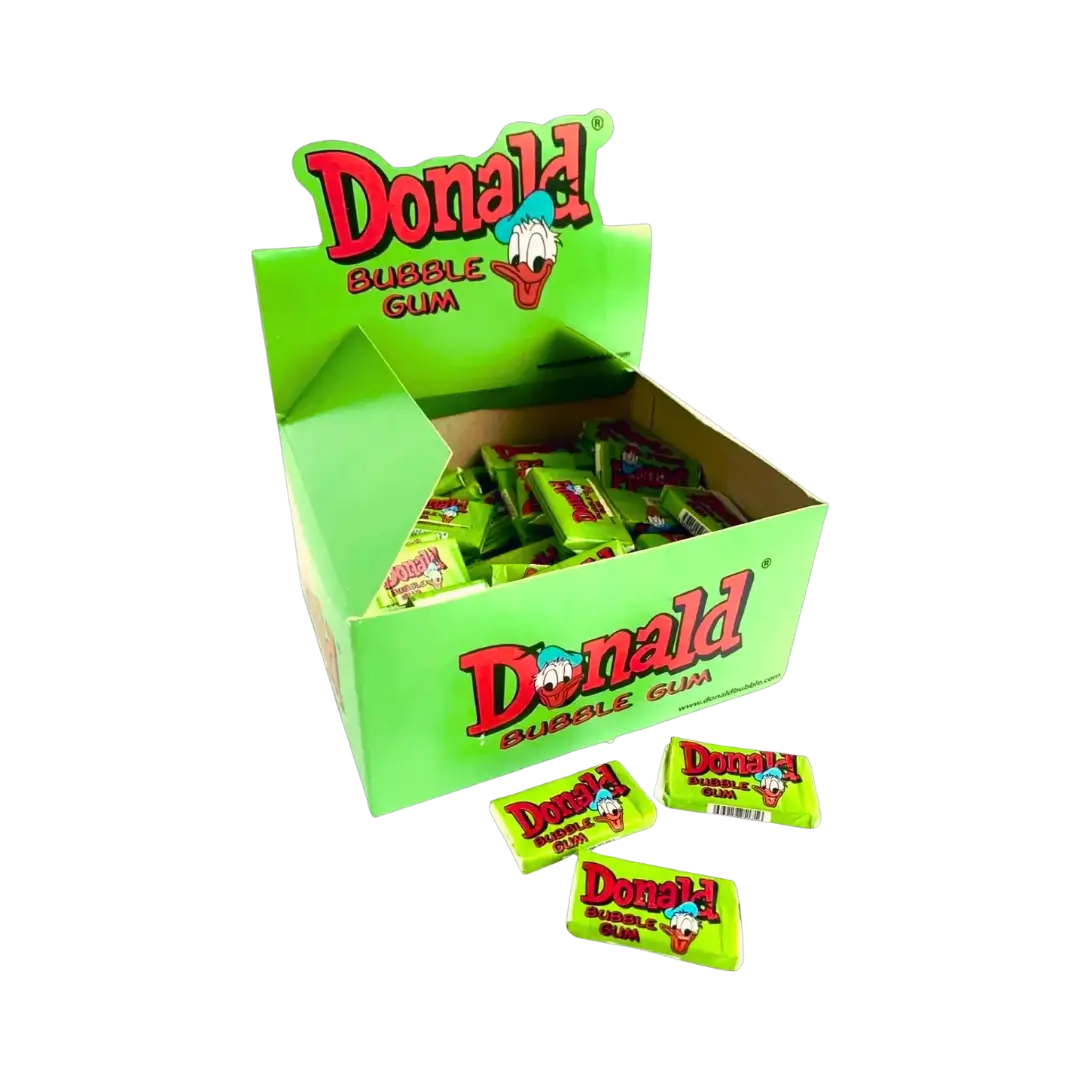 Kramtomoji guma DONALD žalia, 450 g