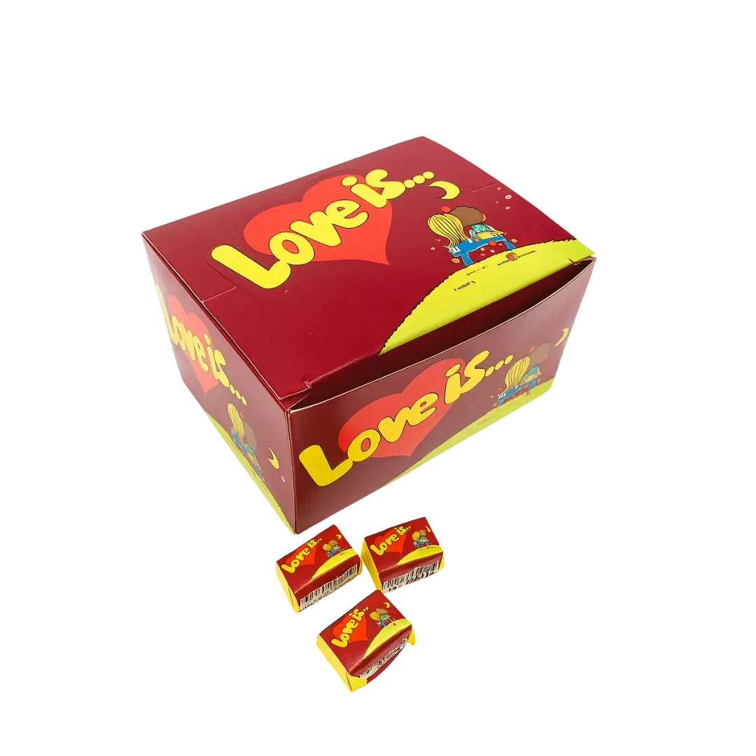 Kramtomoji guma LOVE IS raudona, 420 g