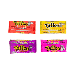 Kramtomoji guma „Tattoo“ su tatuiruotėmis