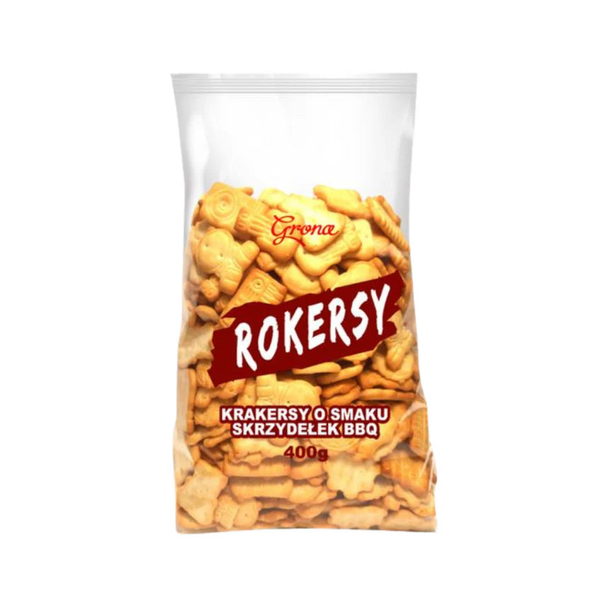 Krekeriai barbekiu skonio ROKERSY, GRONA, 400 g