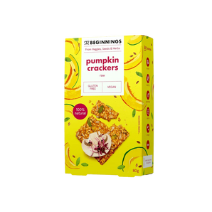 Moliūgų krekeriai su sėklomis ir prieskoniais, 80 g.