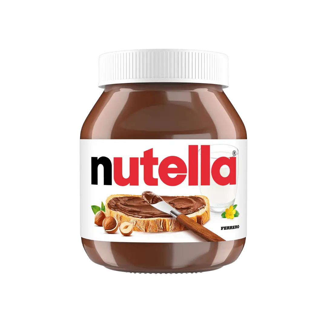 Kremo „Nutella®“ indelis su užrašu ir logotipu