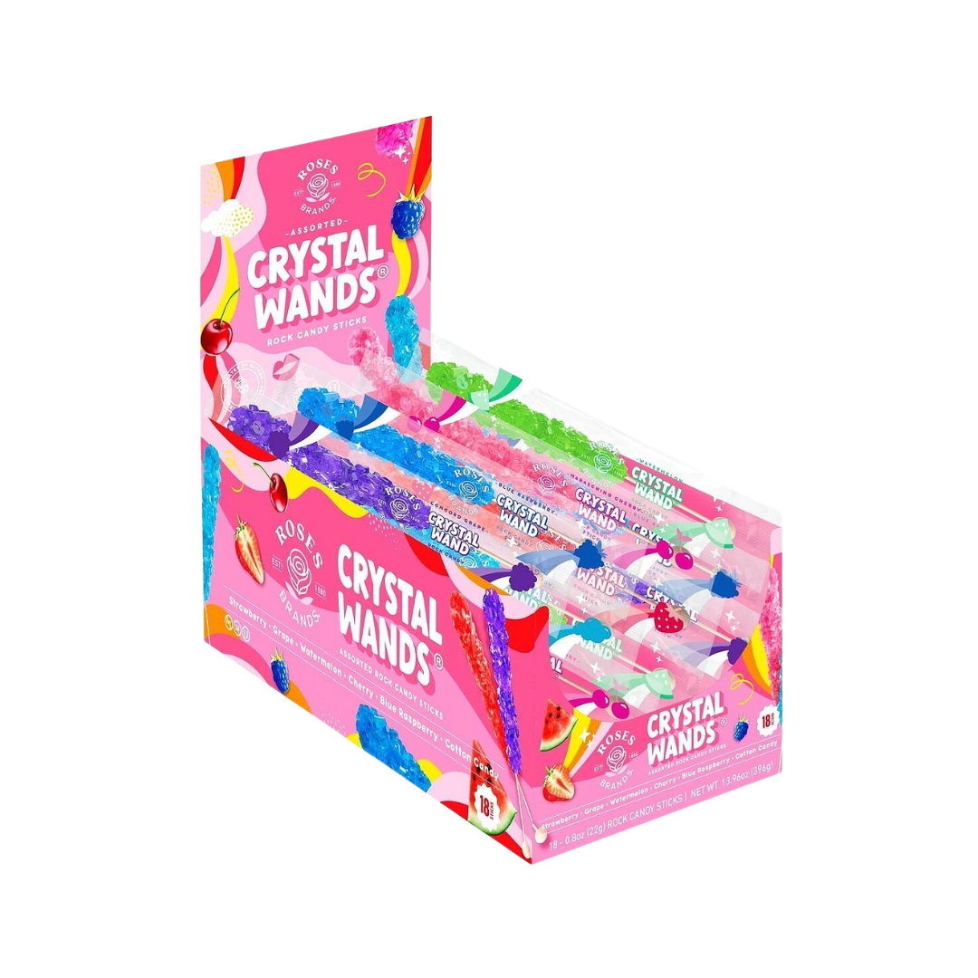 „Roses Brands Crystal Wand“ – spalvingi retro stiliaus ledinukai dežutėje