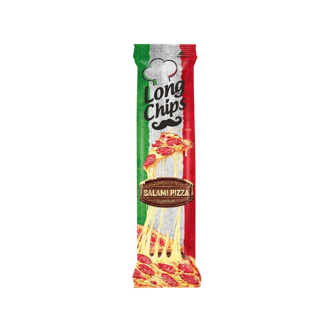 Bulvių traškučiai su picos prieskoniais LONG CHIPS, 75 g