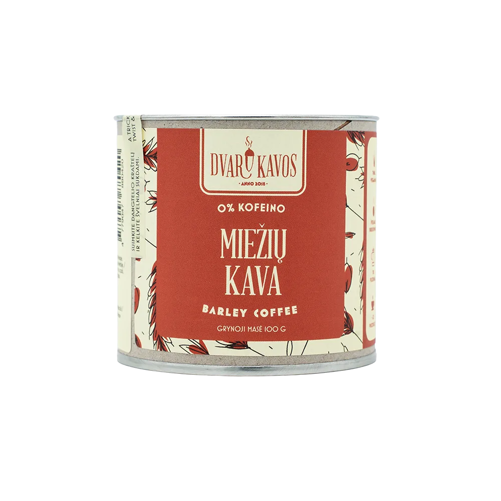 „Miežių kava“ – ekologiška bekofeinė Orzo kava iš skrudintų miežių.