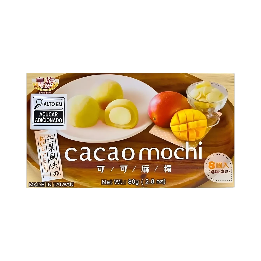 Močiai mangų skonio CACAO MOCHI, ROYAL FAMILY, 80 g