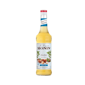 Monin lazdynų riešutų sirupas be cukraus, 0,7 l butelis.