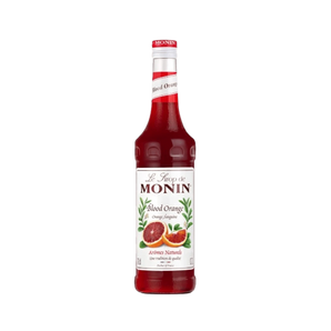 „Monin raudonųjų apelsinų sirupas, 0,7 l butelis“.