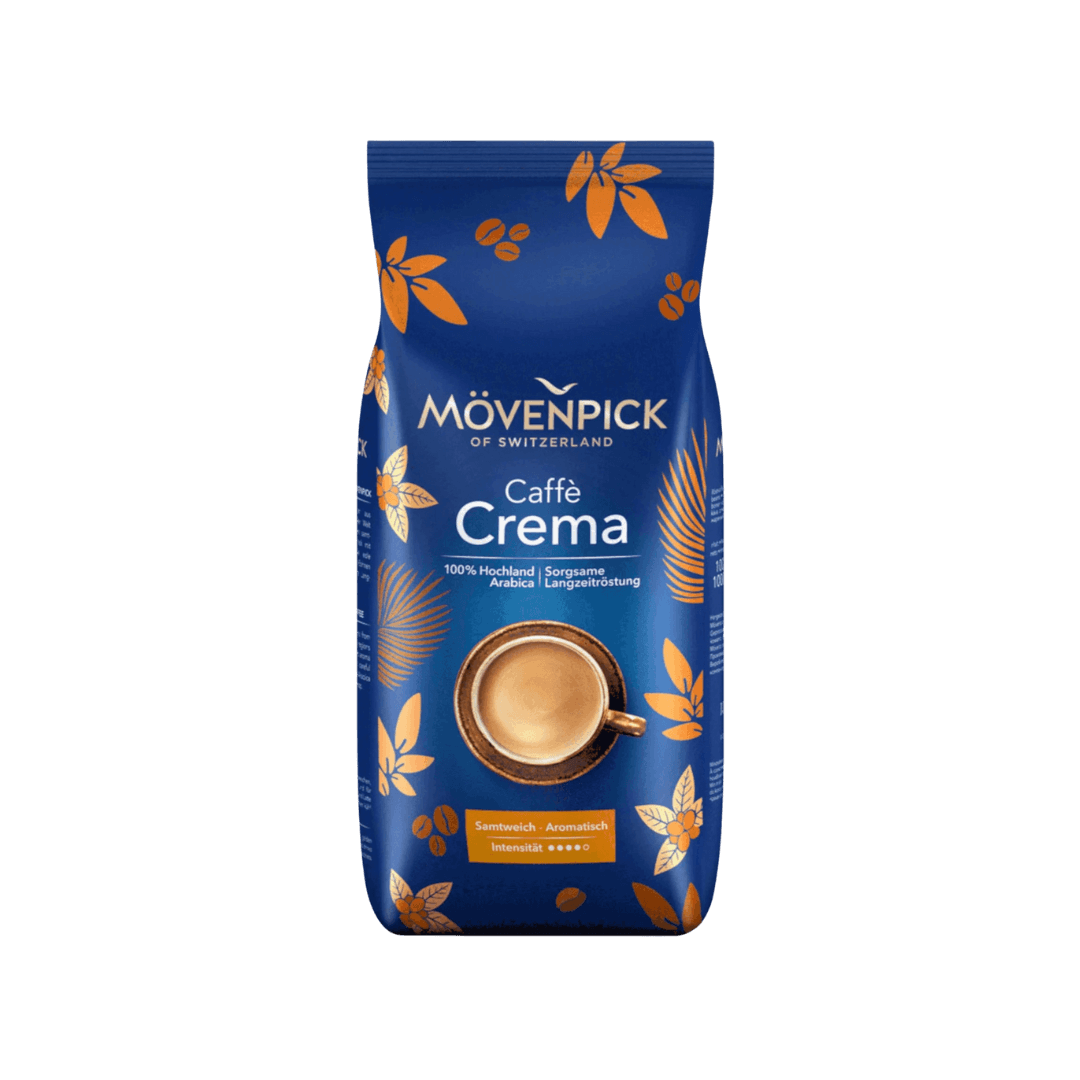 Mövenpick Caffè Crema Gusto Italiano kavos pupelės