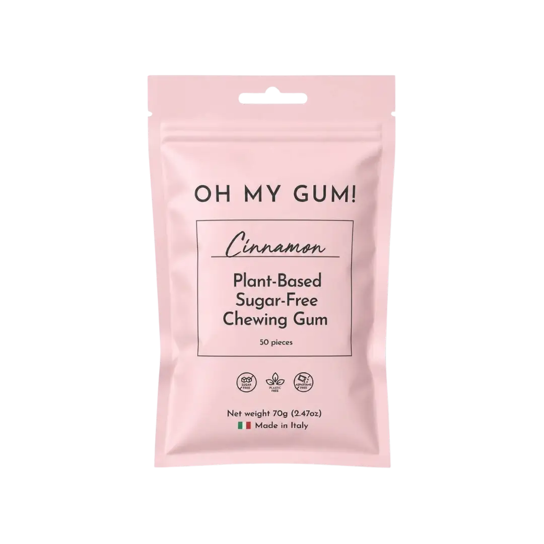 Kramtomoji guma su cinamonu, be cukraus OH MY GUM, 70 g