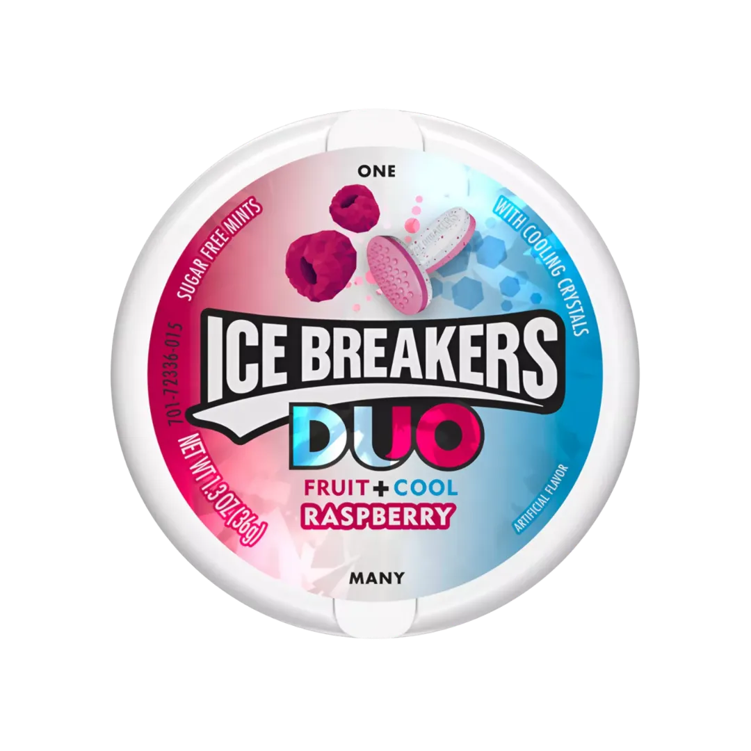 Pastilės ICE BREAKERS DUO RASPBERRY, 36g