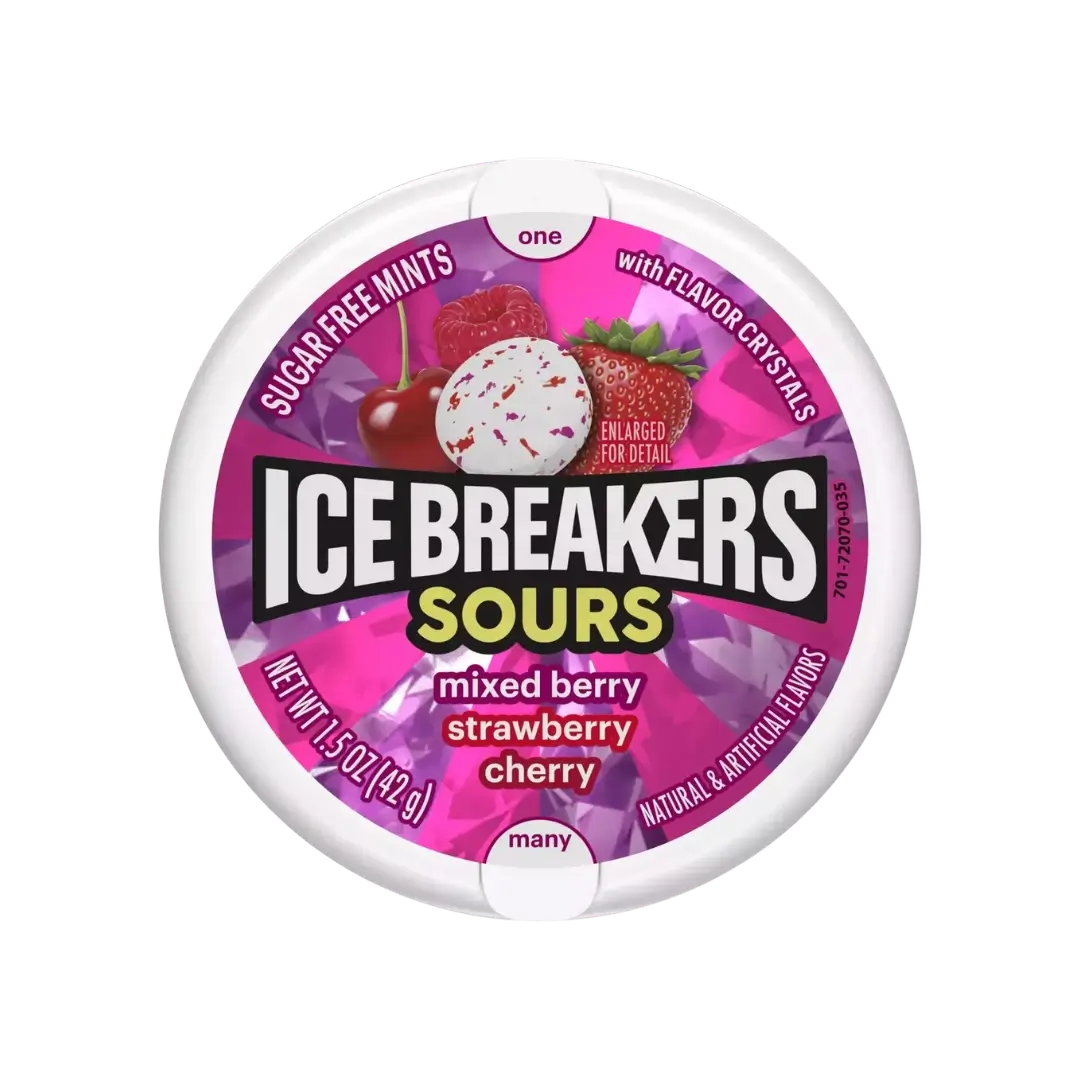 Pastilės ICE BREAKERS SOURS MIXED BERRY, 36 g