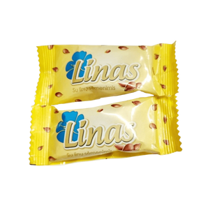 Pieniško skonio saldainiai su linų sėmenimis „Linas“ pakuotės