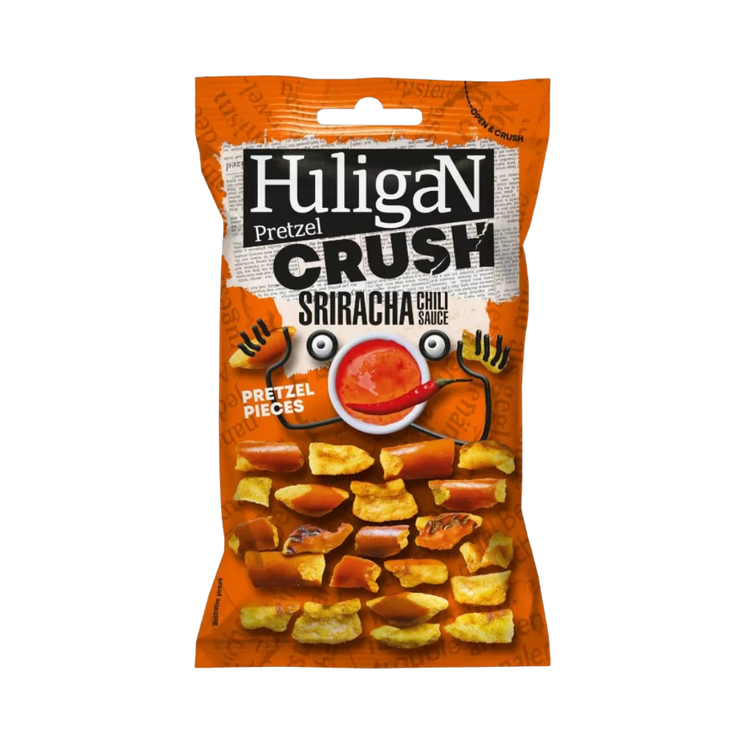 Preceliai HULIGAN, Sriracha padažo skonio, 65 g