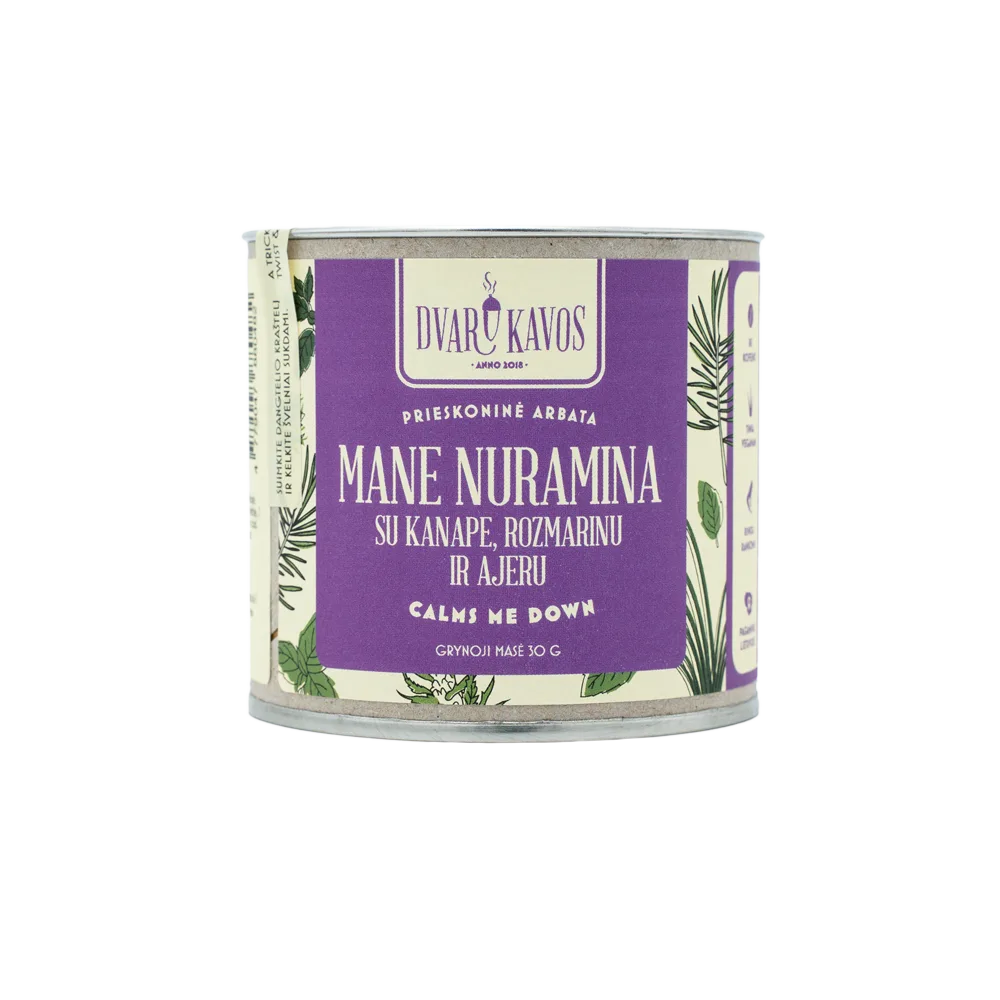 Prieskoninė arbata MANE NURAMINA, DVARO KAVOS, 30 g