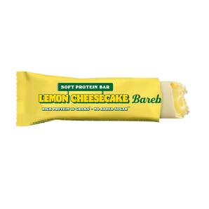 Proteininis batonėlis šokoladukas su citrininiu sūrio pyrago įdaru, be cukraus