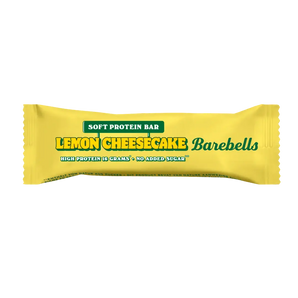 Proteininis batonėlis šokoladukas su citrininiu sūrio pyrago įdaru, be cukraus
