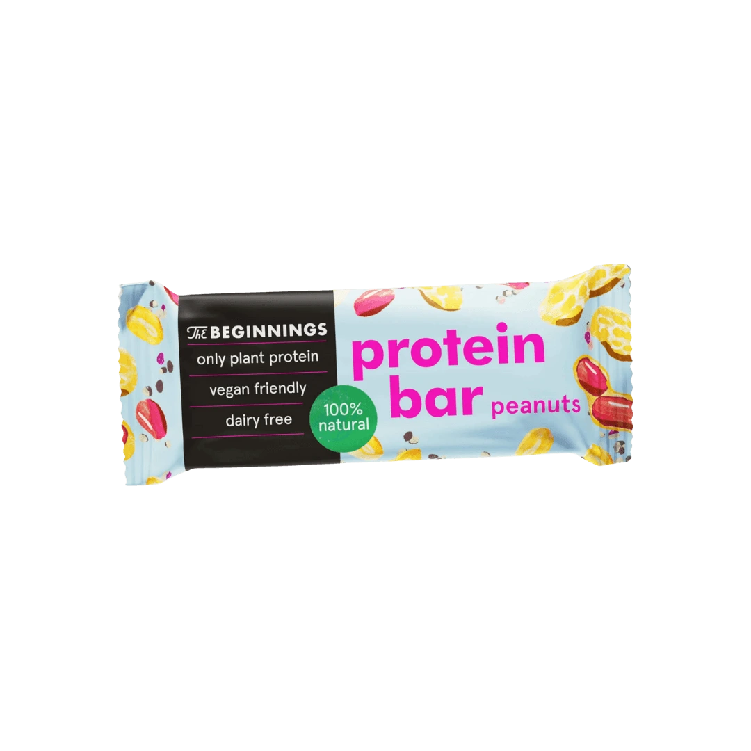 Proteininis batonėlis su žemės riešutais, THE BEGINNINGS, 40 g