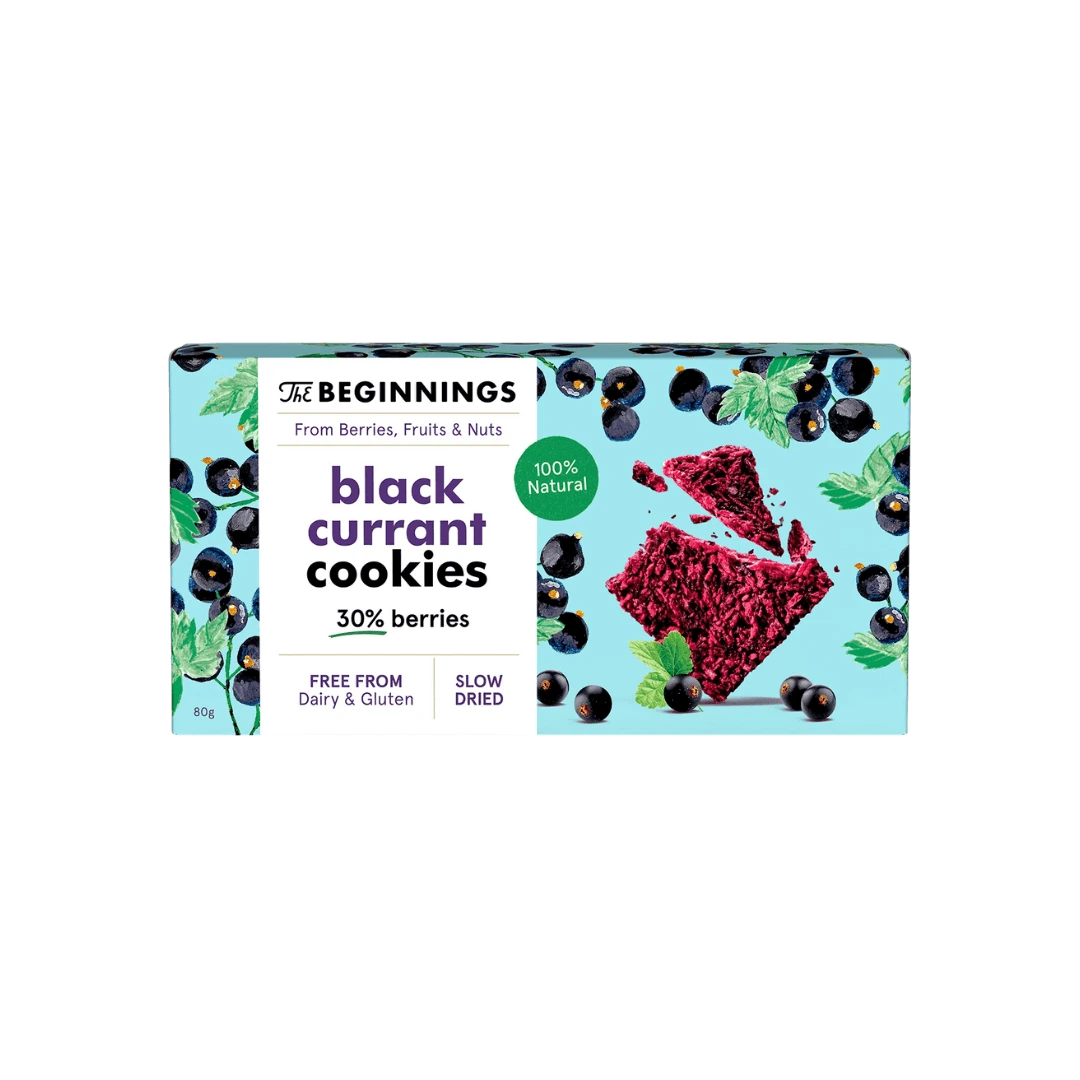 Sausainiai su juodaisiais serbentais, THE BEGINNINGS, 80 g