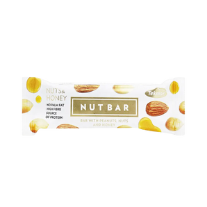 Tekmar Nut Bar – riešutų ir medaus batonėlis 35 g pakuotėje.