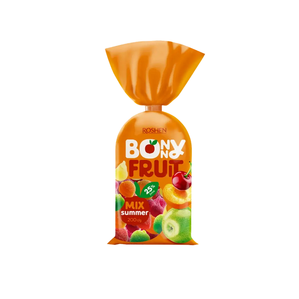 Želė saldainiai MIX SUMMER, BONNY FRUIT, 200 g