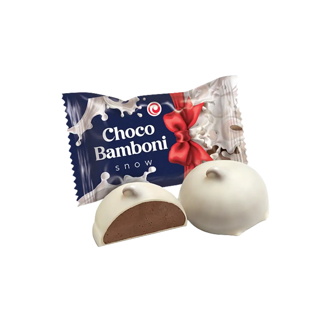 Sufle saldainiai šokolado skonio CHOCO BAMBONI SNOW, SWEETALE