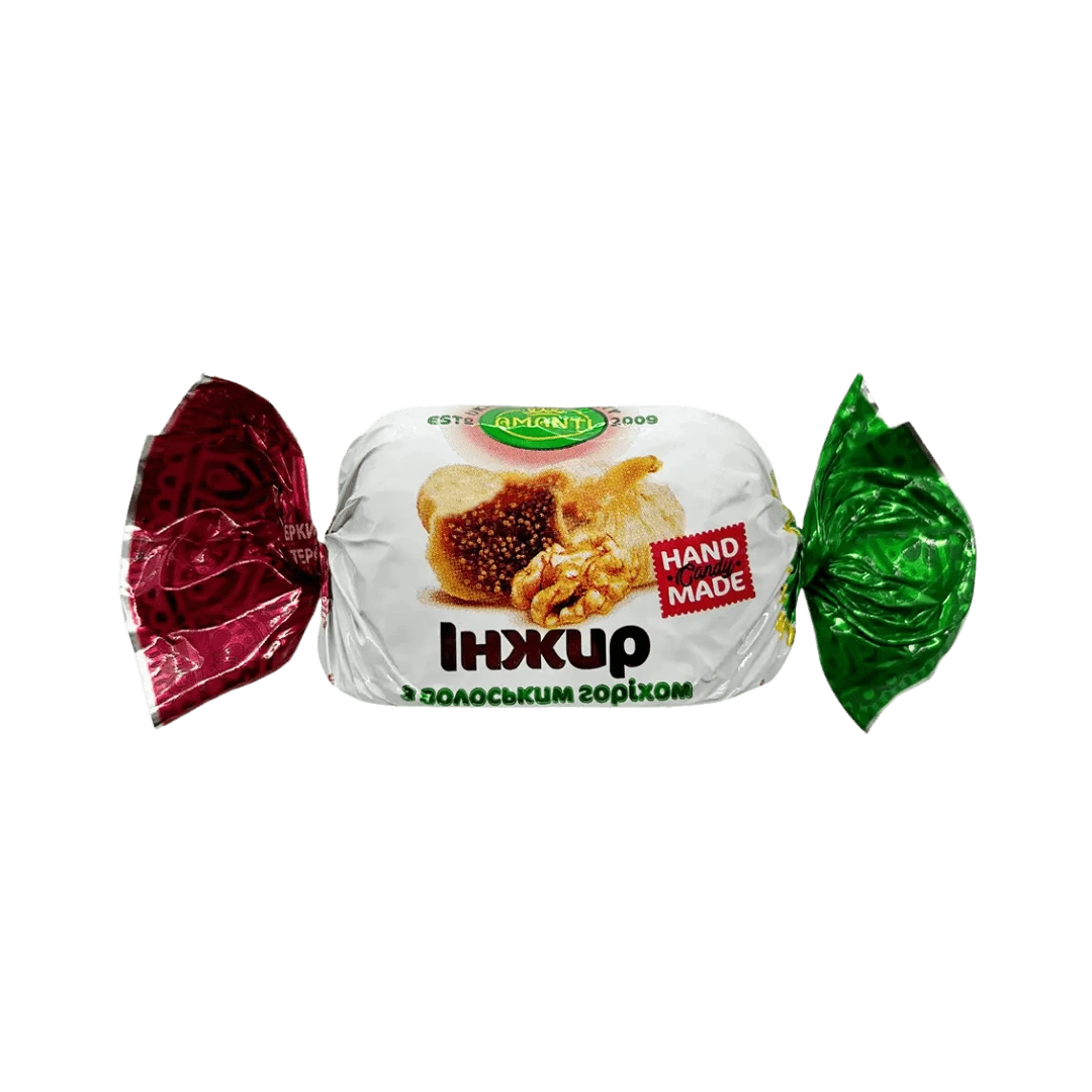 Šokoladiniai saldainiai su figomis ir graikiniu riešutu AMANTI