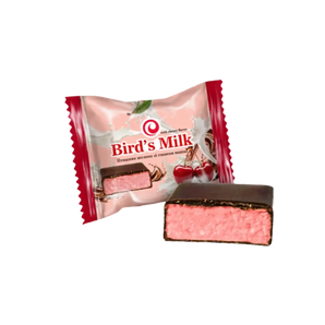 Sveriami saldainiai Sweetale Bird's Milk su vyšniomis paukščių pienas