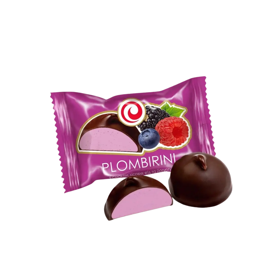Sufle saldainiai miško uogų skonio PLOMBIRINI, SWEETALE