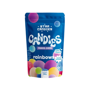 Šaltyje džiovinti saldainiai Rainbows STAR CANDIES