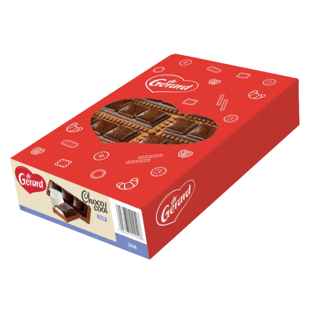 Sausainiai dėžėje 850 g, dr. Gerard Choco Cool sausainiai su šokoladu