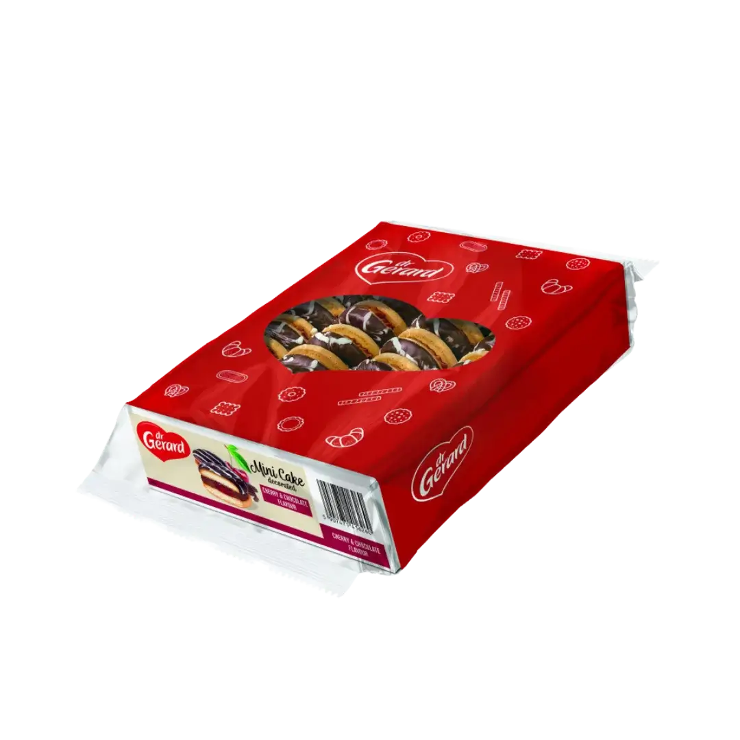 Biskvitiniai sausainiai su vyšnių įdaru MINI CAKE, DR. GERARD, 720 g
