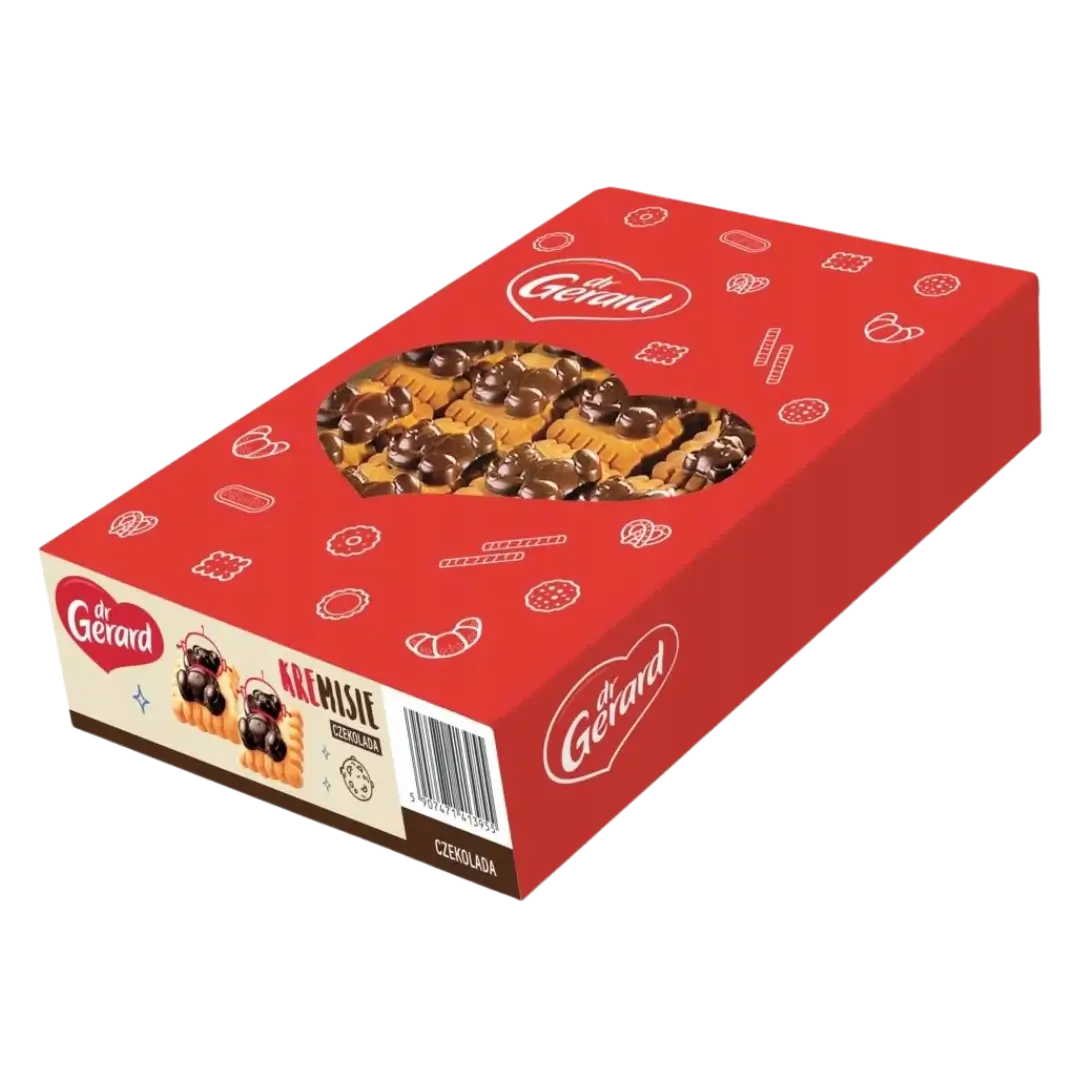Sausainių dėžė, dr. Gerard Choco Cool sausainiai su šokoladu
