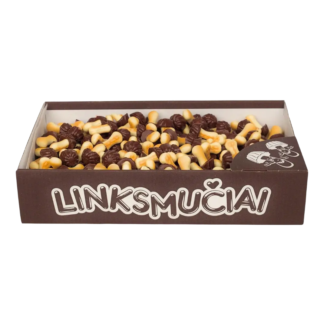 Sausainiai grybukai LINKSMUČIAI, 1 kg, juodi grybukai