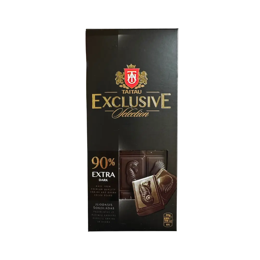 Juodasis šokoladas 90% TAITAU, 100 g