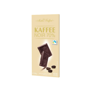 Juodas šokoladas Bonboni, MAITRE TRUFFOUT KAFFEE NOIR 70% 100g, plytelė