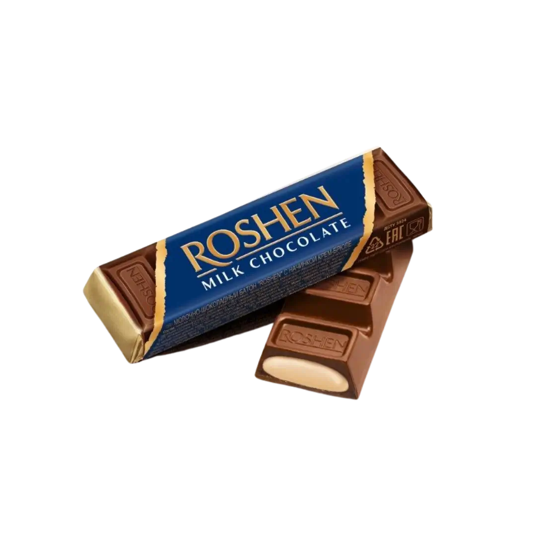 Pieninio šokolado batonėlis su creme brulee kremo įdaru ROSHEN, 43 g