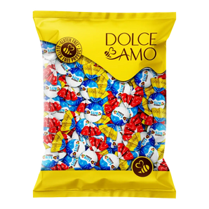 Šokoladiniai saldainiai Choco Bits pakuotėje