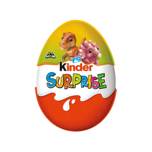 Kinder Surprise – pieniško šokolado kiaušinis su žaislu viduje, 20 g.